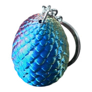 Multicoloured Egg keyring