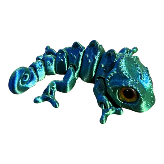 Chameleon with realistic eyes