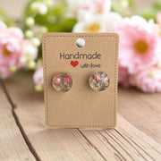 Handcrafted Charm: Resin, Wood, Faux Leather  & Acrylic Earrings