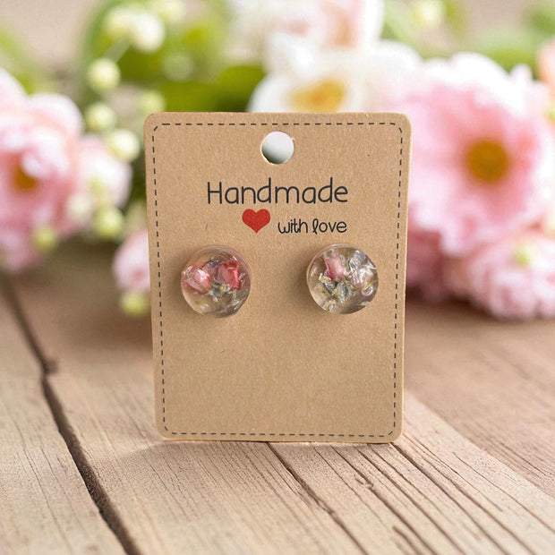 Handcrafted Charm: Resin, Wood, Faux Leather  & Acrylic Earrings