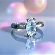 Elegant Synthetic Zircon Alloy Ring