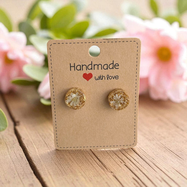 Handcrafted Charm: Resin, Wood, Faux Leather  & Acrylic Earrings