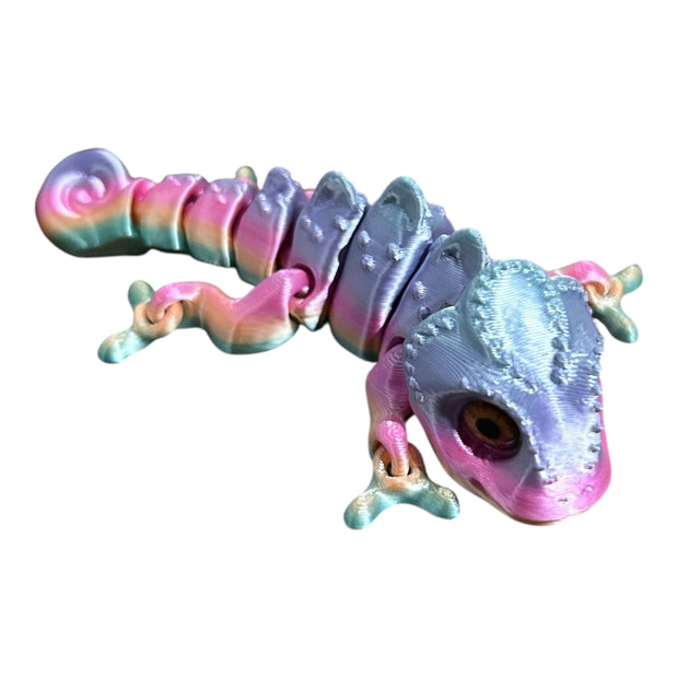 Chameleon with realistic eyes