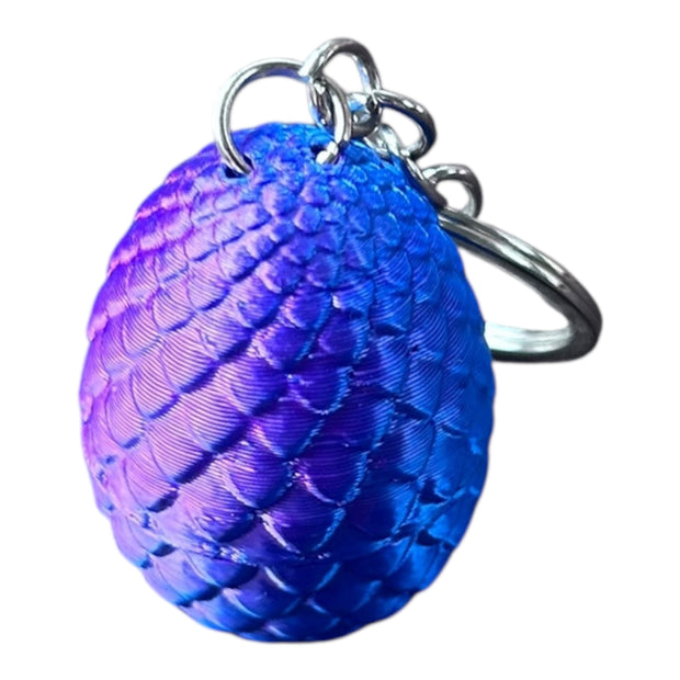 Multicoloured Egg keyring
