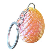Multicoloured Egg keyring