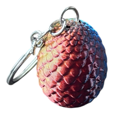 Multicoloured Egg keyring