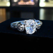 Elegant Synthetic Zircon Alloy Ring