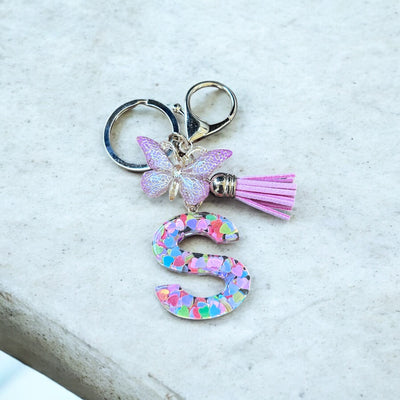 Assorted letter keychains